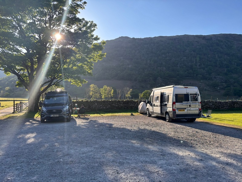 8m hard standing pitch with no awning