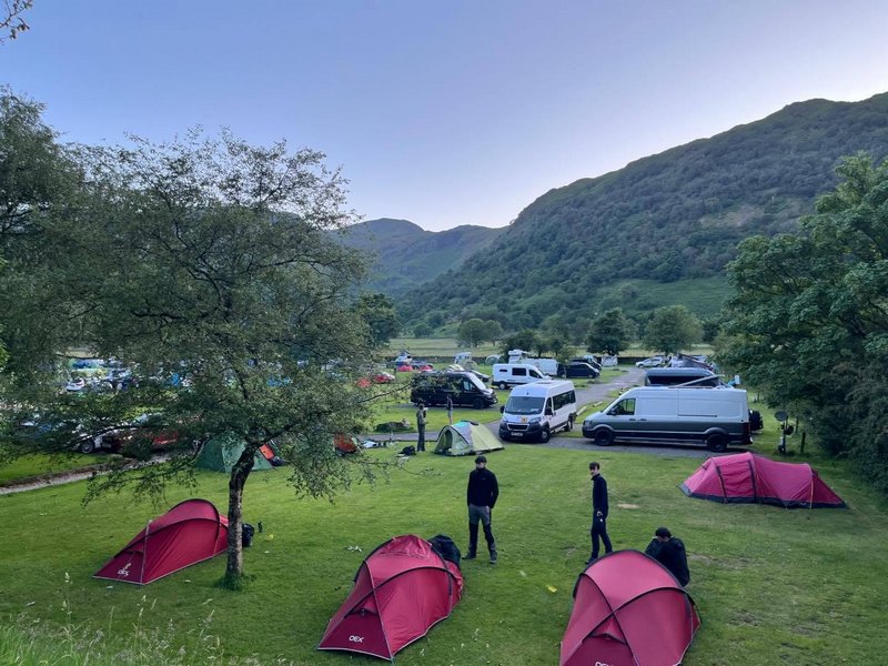 Duke of Edinburgh Awards group camping at Sykeside