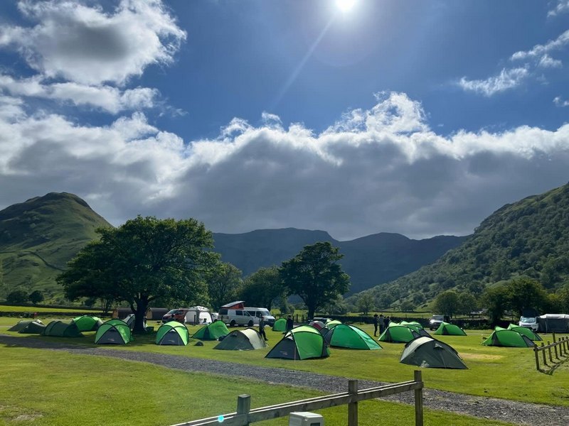 Duke of Edinburgh Awards group camping at Sykeside 