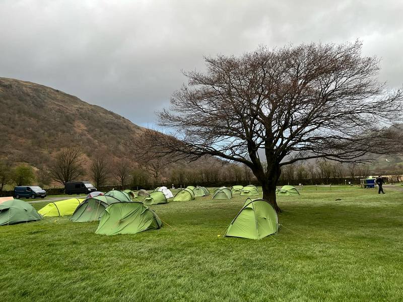 Duke of Edinburgh Awards group camping at Sykeside