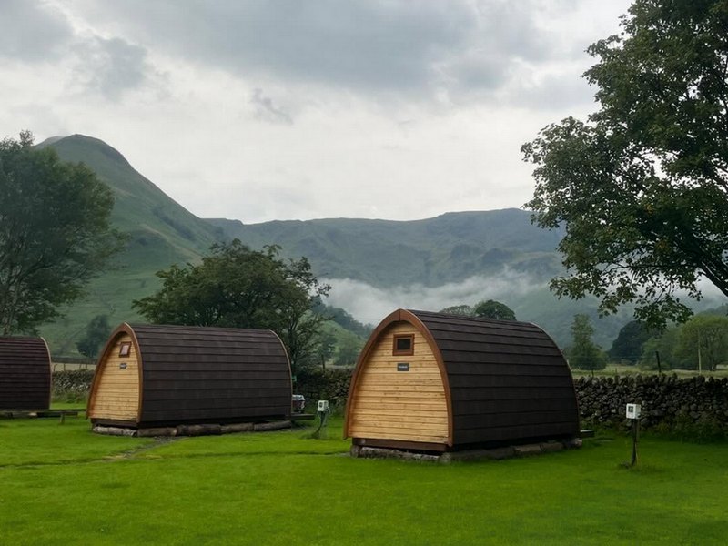 Camping pods at Sykeside
